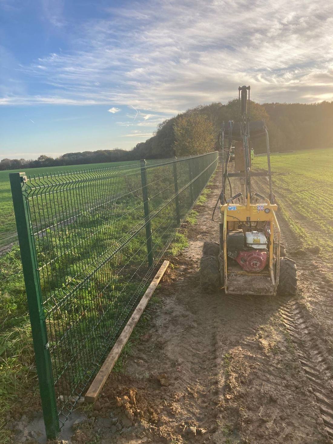 Fencing the reserve against disturbance